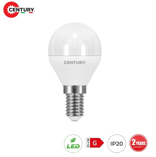 Lampada Mini Sfera Led 6w E14 Luce Fredda 490 Lumen